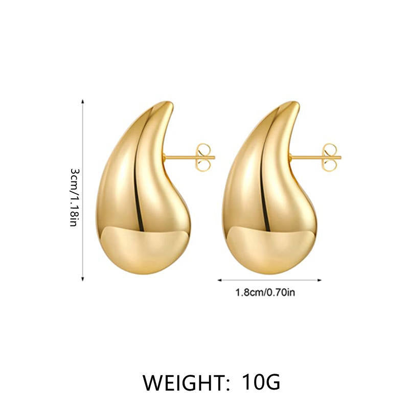 Water Drop Earring - 18k Gold Plated