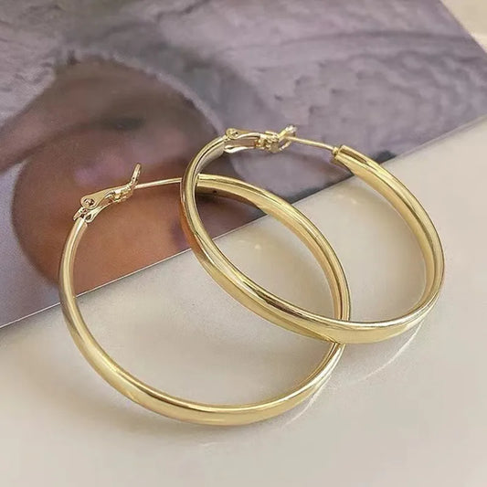 Classic Hoop Earrings - 18K Gold Plated